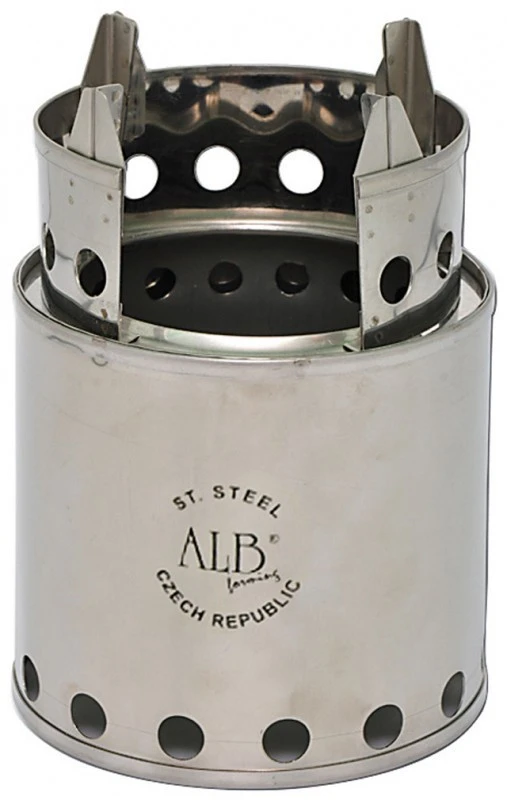 Stainless Wood Stove Stainless Wood Stove -Camping Soldes Boutique alb forming rechaud acier bush buddy