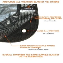 Arcturus Outdoor Survival Blanket -Camping Soldes Boutique arcturus outdoor heavy duty survival blanket 09
