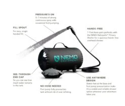 NEMO EQUIPMENT Douche Nemo Helio -Camping Soldes Boutique douche portable camping nemo helio