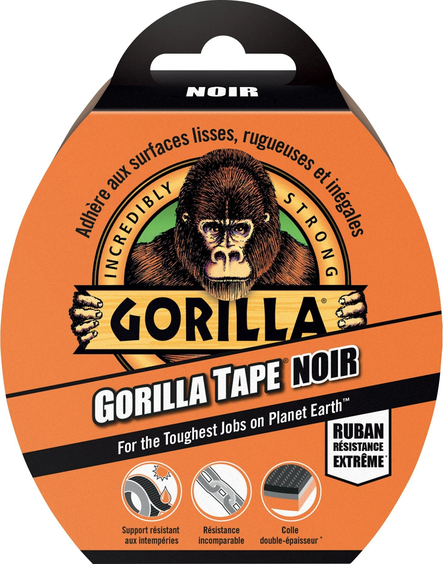 Gorilla Tape Black 32m x 48 mm Gorilla Tape Black 32m X 48 Mm -Camping Soldes Boutique duct tape gorilla tape noir 32x48 1
