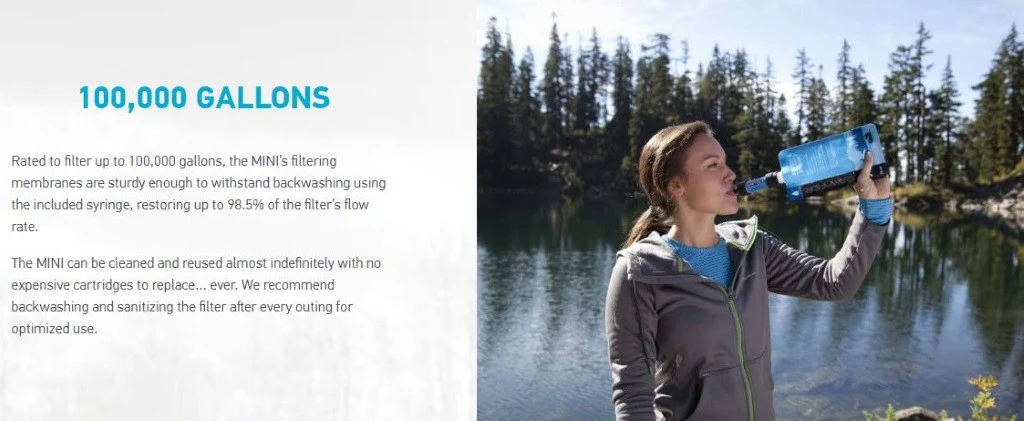 Sawyer Mini Water Filtration System Sawyer Mini Water Filtration System -Camping Soldes Boutique filtre sawyer mini water filtration system 01