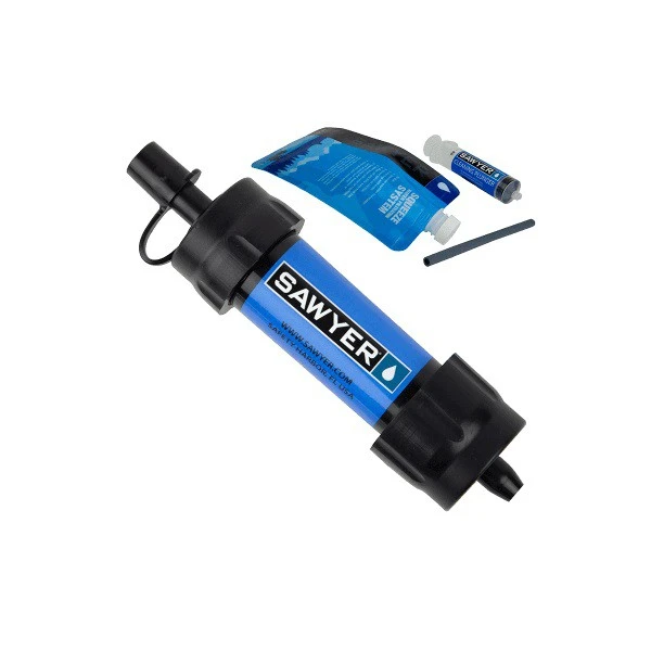 Sawyer Mini Water Filtration System Sawyer Mini Water Filtration System -Camping Soldes Boutique filtre sawyer mini water filtration system blue