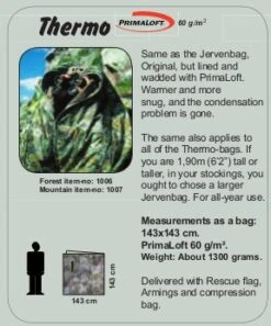 Jerven Fjellduken Thermo -Camping Soldes Boutique fjellduken jerven thermo