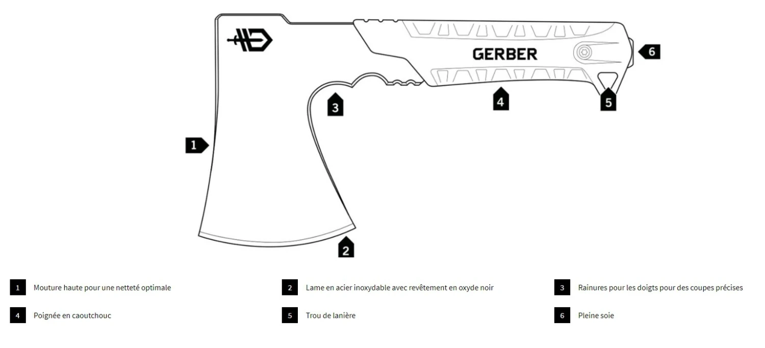 Gerber Pack Hatchet Gerber Pack Hatchet -Camping Soldes Boutique hache gerber