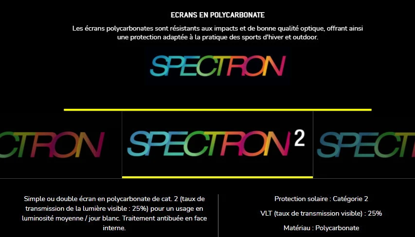 Julbo Sniper Evo 3 Ecrans Cat.0, 2, 3 Julbo Sniper Evo 3 Ecrans Cat.0, 2, 3 -Camping Soldes Boutique julbo spectron 2