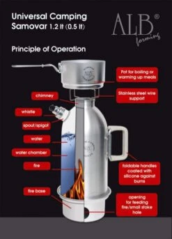 Réchaud Bouilloire Kettle Samovar -Camping Soldes Boutique kelly kettle alb