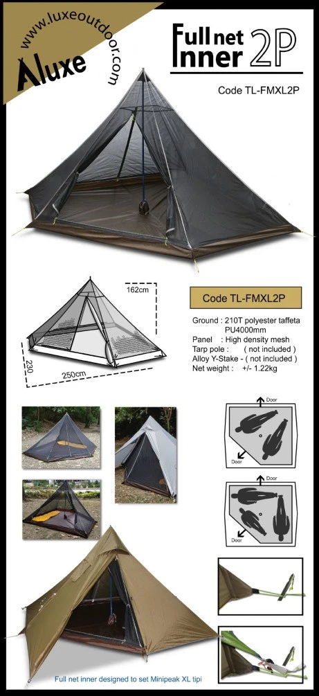 Luxe Outdoor Full Net Inner 2P Luxe Outdoor Full Net Inner 2P -Camping Soldes Boutique luxe outdoor full net inner 2p 2
