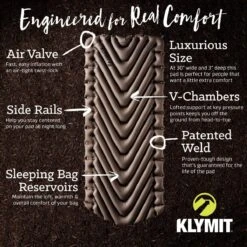 Matelas Klymit Static V Luxe -Camping Soldes Boutique matelas gonflable klymit static v luxe