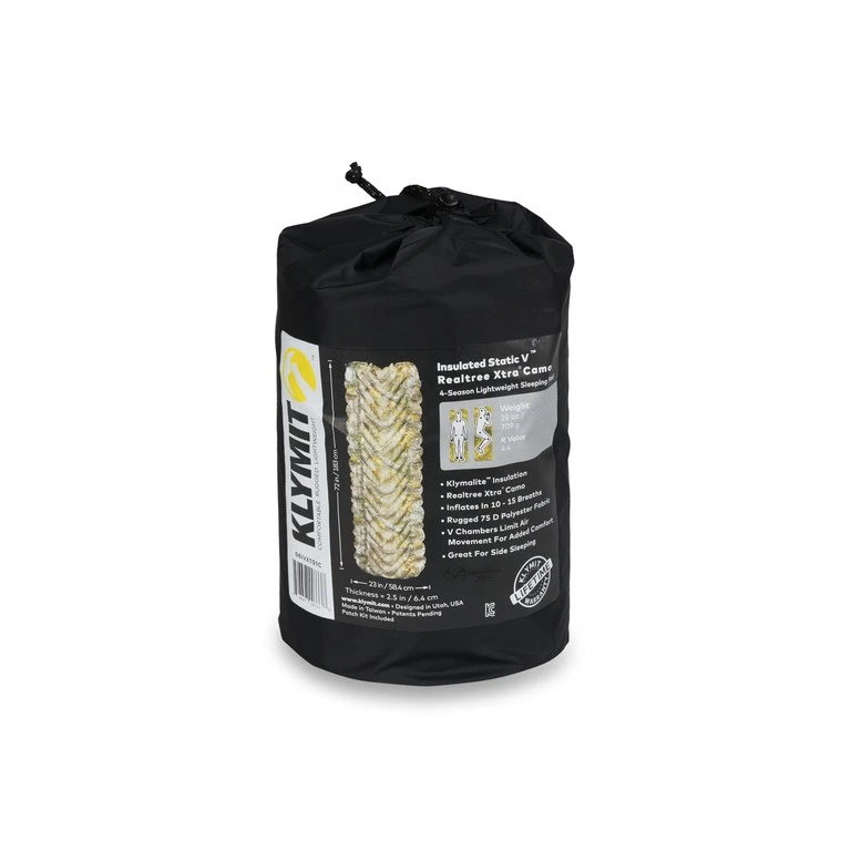 Insulated Static V Realtree Xtra Camo Klymit Insulated Static V Realtree Xtra Camo -Camping Soldes Boutique matelas klymit insultated static v camo 06