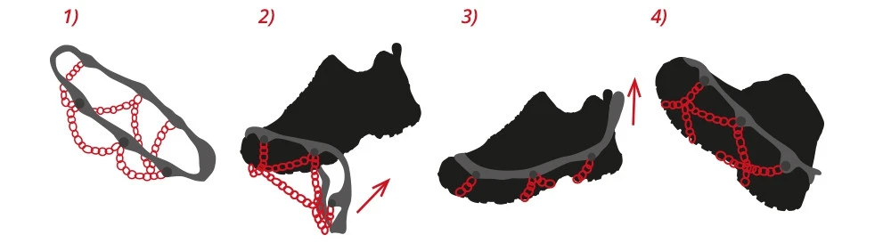 Crampons Nortec Trail 2.1 Crampons Nortec Trail 2.1 -Camping Soldes Boutique micro crampons nortec trail 2 1