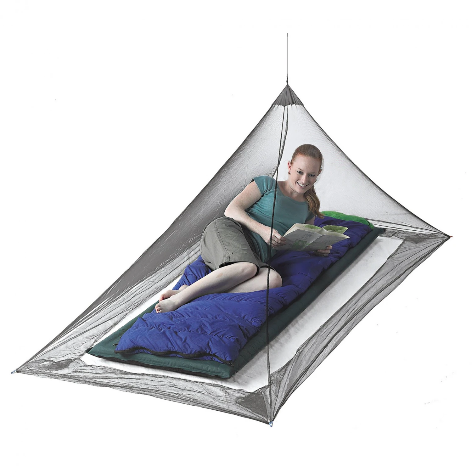 Sea to Summit Nano Mosquito Pyramid Net Single Sea To Summit Nano Mosquito Pyramid Net Single -Camping Soldes Boutique moustiquaire voyage sea to summit nano mosquito pyramid net 02