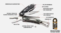 True Utility Seven -Camping Soldes Boutique outil multifonction true utility seven