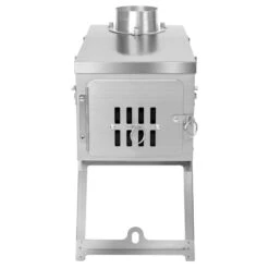 Winnerwell Fastfold Plus Titanium Nested Pipe M-sized Camping Stove -Camping Soldes Boutique poele winnerwell fastfold plus titanium nested pipe camping stove 03