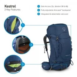 Osprey Kestrel 38 -Camping Soldes Boutique sac a dos osprey kestrel 38 19