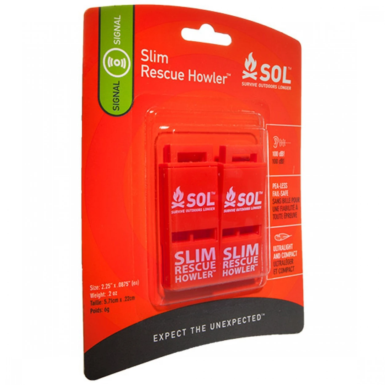 Sifflet Sol Slim Rescue Howler Sifflet Sol Slim Rescue Howler -Camping Soldes Boutique sifflet sol slim rescue howler 02