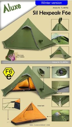 Luxe Outdoor Sil Hexpeak F6e -Camping Soldes Boutique sil hexpeak f6e luxe outdoor