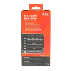 Sol Rechargeable Camp Lantern With Power Bank -Camping Soldes Boutique sol rechargeable camp lantern with power bank 4