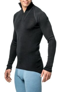 Woolpower Zip Turtleneck Lite -Camping Soldes Boutique sous vetement laine merinos woolpower zip turtleneck lite