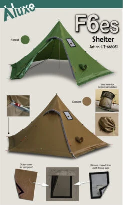Luxe Outdoor Winter Shelter F6es -Camping Soldes Boutique tipi luxe outdoor shelter f6e 04