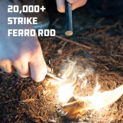 UCO Titan Fire Striker Ferro Rod 5 UCO Titan Fire Striker Ferro Rod -Camping Soldes Boutique uco firestartingtorchestitan fire striker ferro rod 04